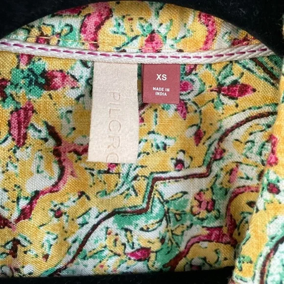 Anthropology Pilcro Pintuck Peasant Blouse, Size XS - Picture 13 of 13